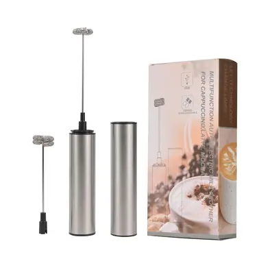 Rechargeable coffee frother electric household type egg beater milk lid frother handheld mini milk frother - 6