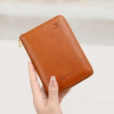 RFID passport holder, plain weave, multi-pocket - 2
