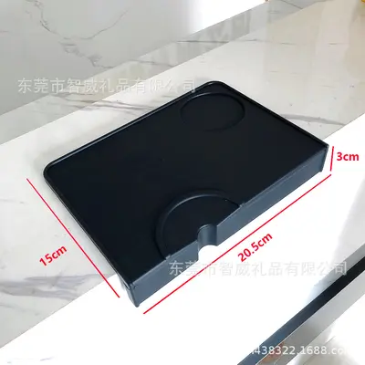 Coffee Bar Anti-Slip Mat Flat Mat Corner Tamping Mat Silicone Portafilter Tamping Mat Coffee Handle Tamping Pad In Stock