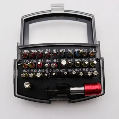 Elektrischer Schraubendreher S2-Material, Bit-Set 32/45/83-teilig, Schlitz, Kreuz, Stern, Torx, Innensechskant, Steckschlüssel-Adapter