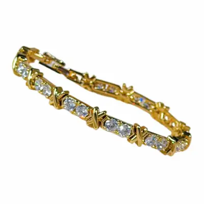 Women's bracelet, 3A zircon, rhinestone-studded, luxury