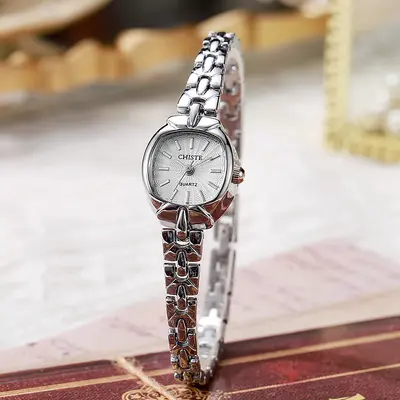 Women's Bracelet Watch, Golden, Vintage Quartz - 9