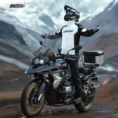Motorcycle raincoat men's suit, full body waterproof - 2