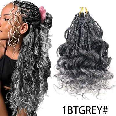 African Dreadlock Crochet Hair, Curly Synthetic Braiding Hair - 12