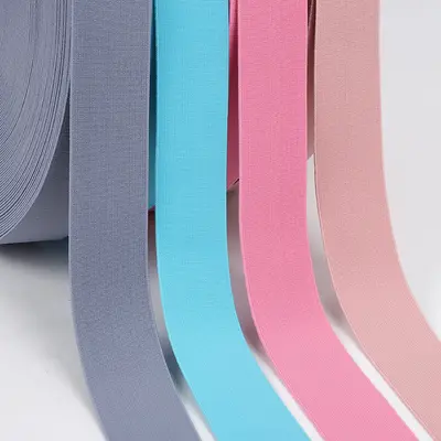 Renkli taklit naylon elastik bant, 4 cm, giysi ve çanta aksesuarı - 2