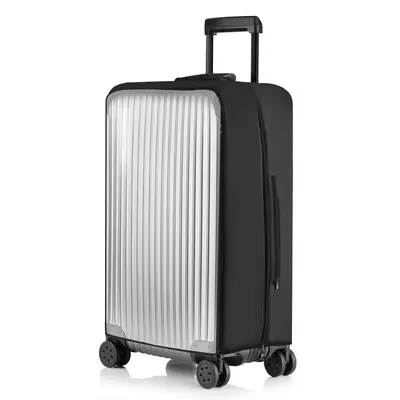 Elastic luggage dust cover PVC transparent travel trolley suitcase protective cover without need to remove suitcase case