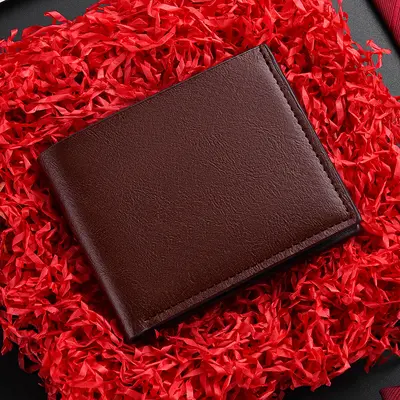 Men's Short PU Leather Wallet with Multiple Card Slots, Waterproof and Wear-Resistant - 7
