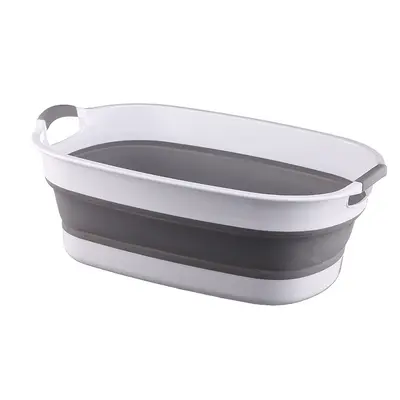 Foldable Baby Bathtub for 0-3 Years, Sitting and Lying, Rectangular