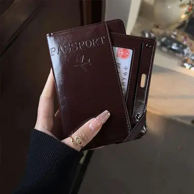 Pasaport ve kimlik koruma çantası, çok fonksiyonlu, büyük kapasiteli - 3