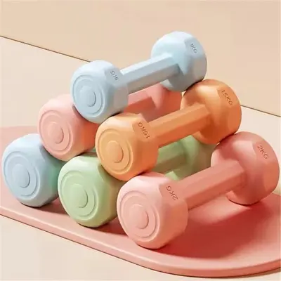 Cross-Border Hexagonal Women's Dumbbells Home Fitness Equipment Men's Rubber-Coated Set Combination Small Dumbbells Arm Muscle Training New Product - 5