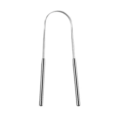 Stainless Steel U-Shaped Tongue Scraper, Large and Small Opening - 13