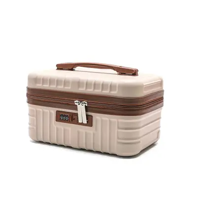 Portable Cosmetic Case, Large Capacity Leather Mini Storage Box with Password Lock - 5