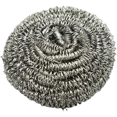 Stainless Steel Wire Scrubber Ball, Rust-Free, Non-Shedding