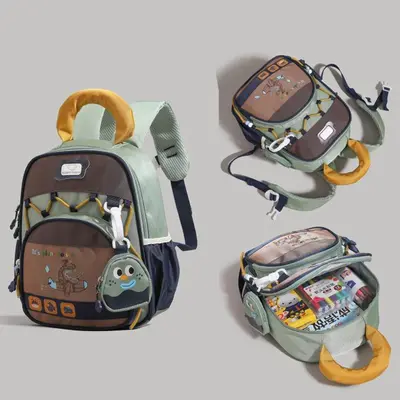 Lightweight Cartoon Children's School Backpack for Boys and Girls - 5