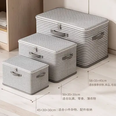 Aufbewahrungsbox mit Schloss Schublade Haushalt Kleiderschrank Kleidung Bettzeug Spielzeug Organizer Box klappbar Passwort Lagerkiste