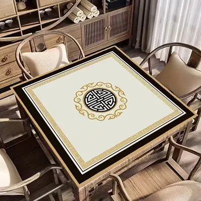 American-Style Fabric Mahjong Table Mat, Silent, Absorbent and Anti-Slip - 12