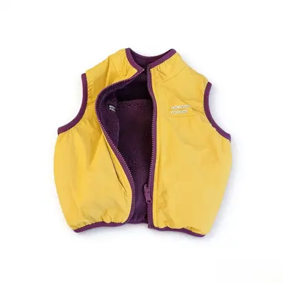 Reversible Children's Vest, Lamb Wool Lined, Autumn and Winter - 6