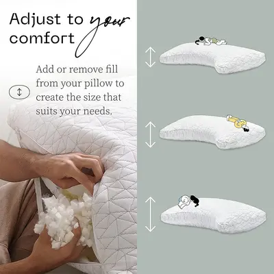 Cooling Ice Silk Fabric Slow Rebound Memory Foam Pillow