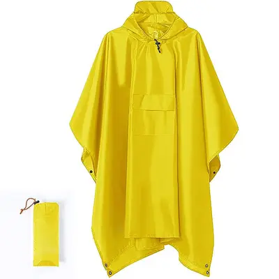 3-in-1 multifunctional poncho raincoat for cycling, outdoor hiking and mountaineering, waterproof breathable adult tactical poncho - 11