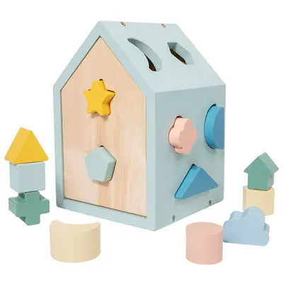 Wooden geometric shape intelligence box Montessori