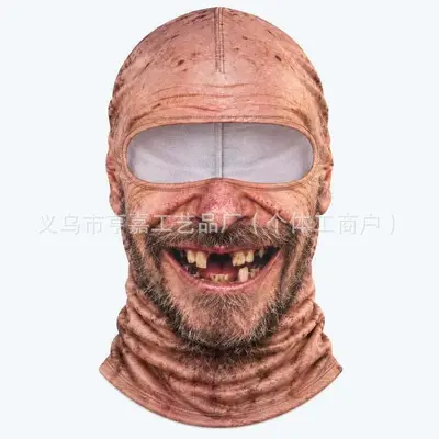 Funny Realistic Face Ski Mask, Cute New Design - 8