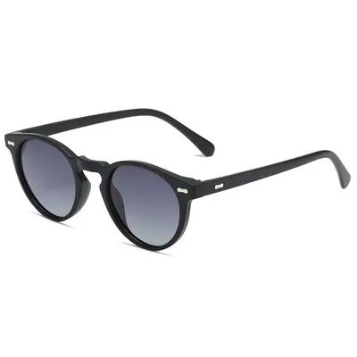 3331 Polarized Retro Round Frame Sunglasses for Men and Women, Anti-Blue Light - 9