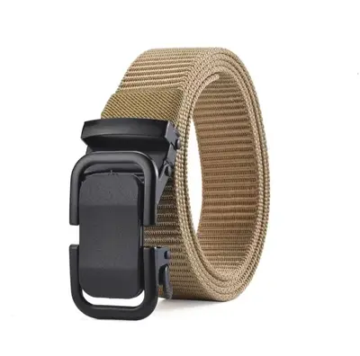 Leinwandgürtel Herren automatische Schnalle Mode Herren Militär Trainingsgürtel Jugendliche und mittleres Alter Outdoor-komfortabler Denim Cargohose Gürtel neuer Stil - 8