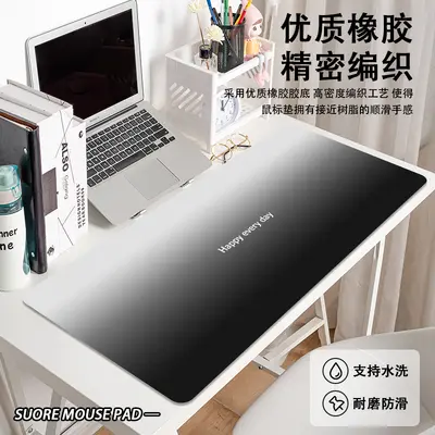 Ekstra büyük degrade renkli, özel logolu oyun ve ofis klavye masa örtüsü mouse pad'i