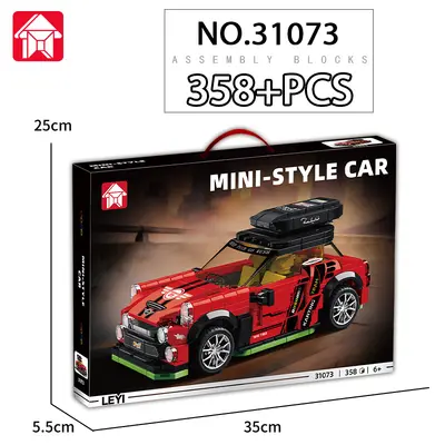 LEGO Compatible Racing Car Building Blocks, Small Pieces for Boys - 5