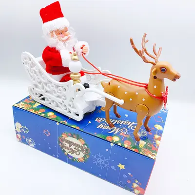 Elektrikli Tırmanan Noel Baba Oyuncak, Boncuklu - 12