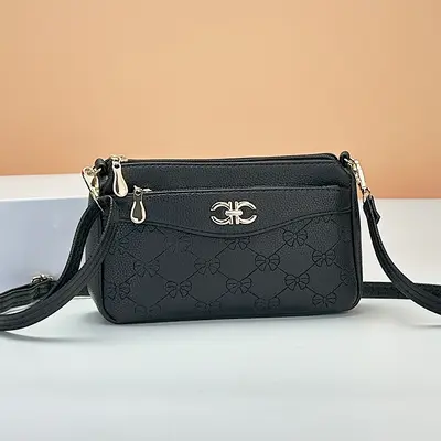 Anne çantası 2024 yeni moda küçük çanta kadın çantası basit ve çok yönlü orta yaşlı omuz çantası kayınvalide için hafif crossbody çanta