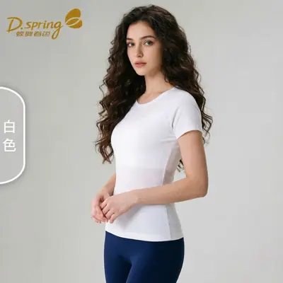 Women's Quick-Dry Short-Sleeve Running T-Shirt, Fitted, Pilates - 9