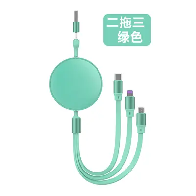 2 in 1 Datenkabel 100W Schnellladekabel USB auf Type-C Ausziehbares Datenkabel 3-in-1 Geschenkset Individuell anpassbar - 12