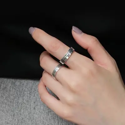 Römische Ziffern Ring, minimalistisches Design - 5