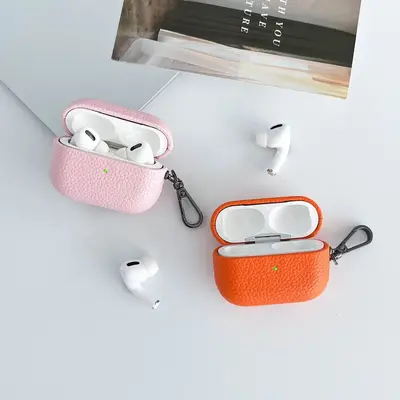 Litchi Pattern Protective Case for AirPods 1/2 and Apple AirPods Pro 3