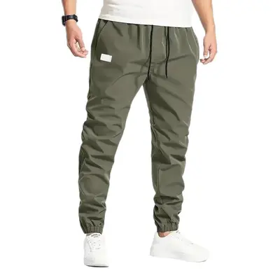 Men's cargo pants cross-border TEMU new Japanese style drawstring long pants loose sports casual sweatpants