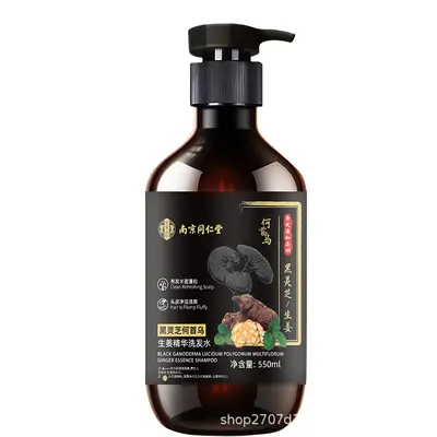 Tongrentang Schwarzer Reishi Ingwer Anti-Haarausfall-Shampoo - 5
