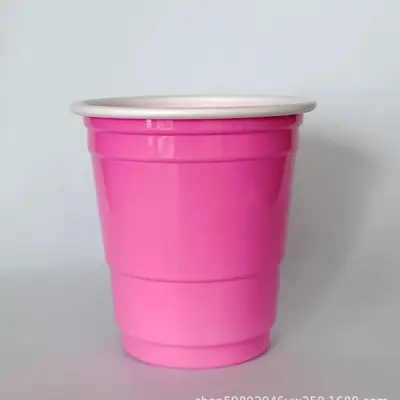 2oz (59 ml) Mini Oyun Kadehi, Baskılı Logo, Çift Renkli, Kartlı Uçak Delikli - 8