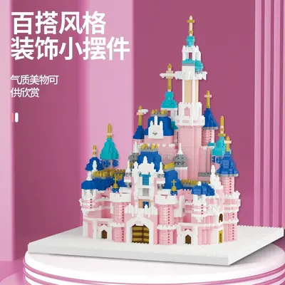 Rüya Prenses Kalesi Yapı Blokları Seti, Eğitici Puzzle Modeli, Kız Çocuk Hediyesi - 9