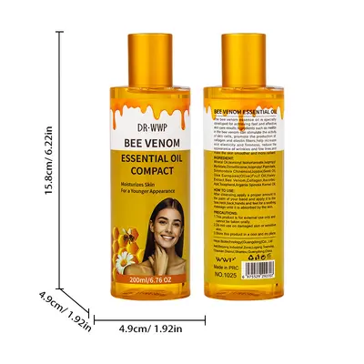 Turmeric Oil 200 ml with Mandelic Acid, Moisturizing Face and Body Massage Oil - 9