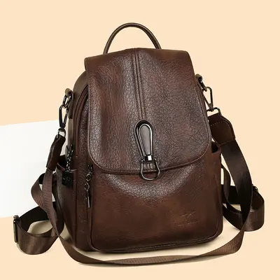 2026 Women's Retro Backpack, Large Capacity for Travel and Commuting - 3