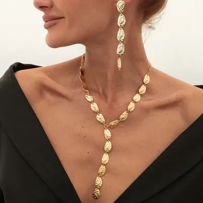 Grenzüberschreitender Schmuck Nischenentwurf Luxusschmuck für Frauen Barock unregelmäßiges Halsband Schlüsselbein-Kette Halsketten-Zubehör