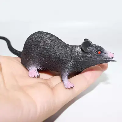 22 cm fare kedi oyuncağı, komik şaka oyuncağı, kediler ve evcil hayvanlar için - 4