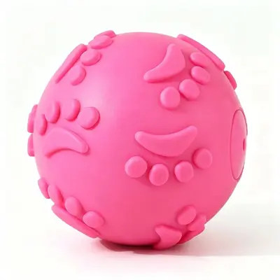 Durable TPR Squeaky Bouncy Ball for Small and Medium Dogs - 8