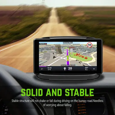 Universal Silicone Car Phone Holder for Dashboard and Sun Visor