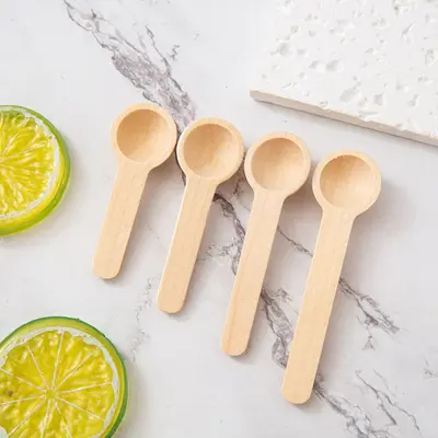 Mini lotus tahta kaşık, küçük tahta kaşık, çocuk küçük tahta kaşık, ilaç tozu kaşığı, tahta kaşık, karıştırma kaşığı, bal kaşığı, kahve çekirdeği ölçüm kaşığı