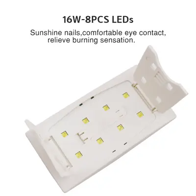 Faltbare tragbare Nagel-UV-Lampe für Gel-Härtung