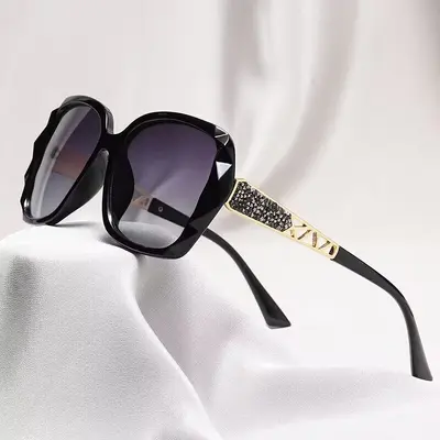 Polarized Women's Sunglasses with UV Protection and Diamond Accents