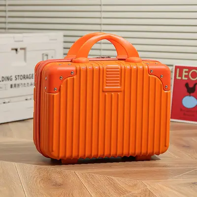 Retro bavul mini kozmetik çantası 14 inç küçük kutu hatıra 16 inç bavul depolama şifre yatılı çanta - 9