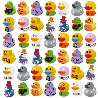 Vinyl Yellow Duck Water Toy, Squeezable with Sound, DIY